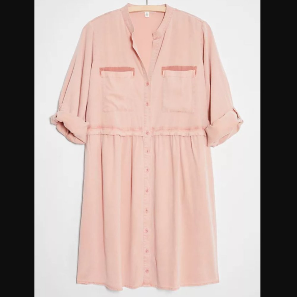 Anthropologie | Cloth & Stone Lila Chambray Shirtdress